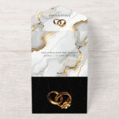 Classic Elegance Gold Wedding Invitation (Extérieur)