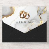 Classic Elegance Gold Wedding Invitation (Verso)