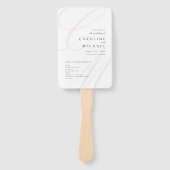 Classic Elegance Script Monogram Weddenschap Progr Handwaaier (Voorkant)