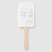 Classic Elegance Script Monogram Weddenschap Progr Handwaaier (Achterkant)