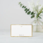 Classic Élégance Script Simple Mariage Carte Place (Debout devant)