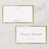 Classic Élégance Script Simple Mariage Carte Place (Devant / Derrière)