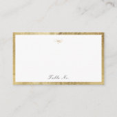 Classic Élégance Script Simple Mariage Carte Place (Devant)