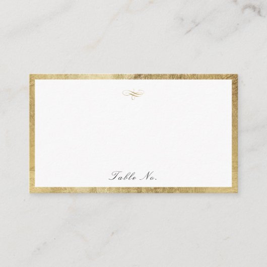 Classic Élégance Script Simple Mariage Carte Place (Devant)