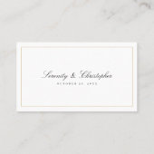 Classic Elegance Script Website Insert Card Plaatskaartje (Achterkant)