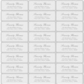 Classic Elegance transparant retouradreslabel Sticker (Voorkant)