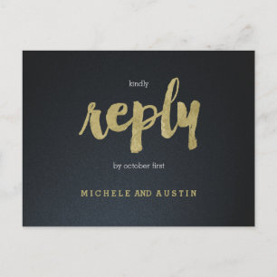 Classic Elegance - Wedding RSVP Briefkaart