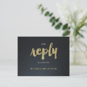Classic Elegance - Wedding RSVP Briefkaart (Staand voorkant)