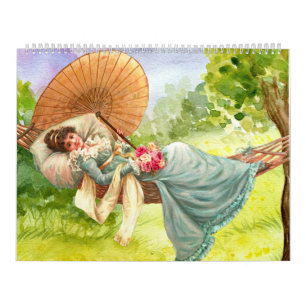 Classic Elegant Dames Stijl Schilderkunst Kalender