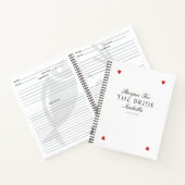 Classic Elegant Hearts Vrijgezellenfeest Cadeaurec Notitieboek (Binnen)
