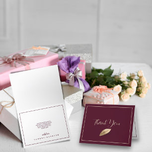 Classic & Elegant I Bulgaars Roos I Bruiloft Bedankkaart