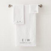Classic Élégant Moderne Minimaliste Nom Monogramme (En situation)