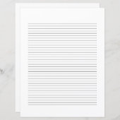 Classic Elegant Monogram Script Stationery (Voorkant / Achterkant)