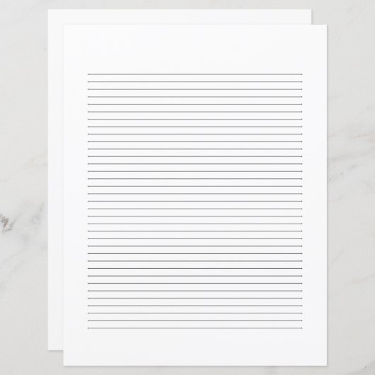 Classic Elegant Monogram Script Stationery (Voorkant / Achterkant)