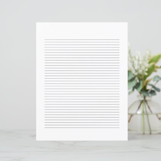 Classic Elegant Monogram Script Stationery (Staand voorkant)