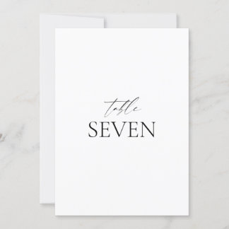 Classic Elegant noir blanc Mariage carte table