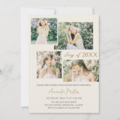 Classic Elegant Photo Graduation Invitation (Devant)