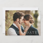 Classic Elegant Photo Wedding Save The Date (Voorkant)