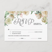 Classic Elegant RSVP, Réponse, Cartes de réponse (Devant)