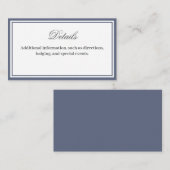 Classic Elegant Script Details Behuizing Kaart (Voorkant / Achterkant)