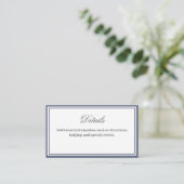 Classic Elegant Script Details Carte de boîtier (Debout devant)