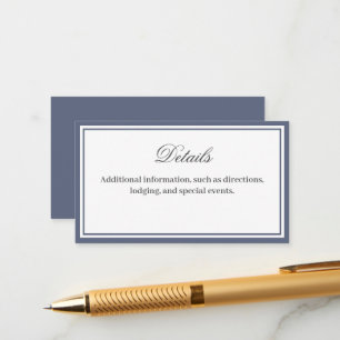 Classic Elegant Script Details Carte de boîtier