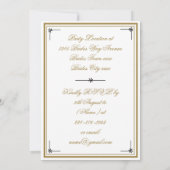 Classic Elegant Script Engagement Party verloving Kaart (Achterkant)