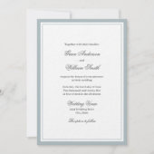 Classic Elegant Script Families bruiloft uitnodigi Kaart (Voorkant)