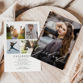 Classic Elegant Script Graduation Invitation