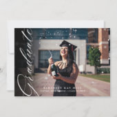 Classic Elegant Script Graduation Invitation (Devant)
