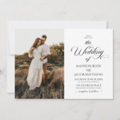 Classic Elegant Script Minimalistische Afbeelding  Kaart (Voorkant)