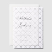 Classic Elegant Script Photo Wedding Vellum Uitnodigingen (Offset (Uitnodiging))