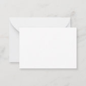 Classic Elegant Script QR Code Shower Registry Notitiekaartje (Achterkant)