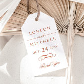 Classic Elegant Terracotta Sinaasappel Wedding Mon Cadeaulabel