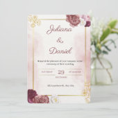 Classic Elegant Wedding Invitation (Debout devant)