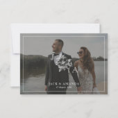 Classic Elegant Wedding Invitation Cartes RSVP (Devant)