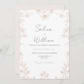 Classic Elegant Wedding Invitation | Timeless (Devant / Derrière)