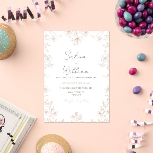 Classic Elegant Wedding Invitation | Timeless  (Insitu (Célébration))