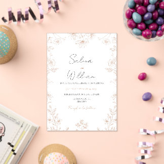 Classic Elegant Wedding Invitation | Timeless Acryl Uitnodigingen