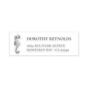 Classic Elegant  zeepaardje   Retouradres Zelfinktende Stempel