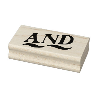 Classic  "en" typografie Rubber Art Stamp Rubberstempel
