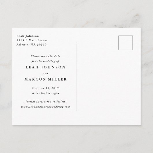 Classic Enregistrer La Carte Postale Date (Dos)