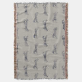 Classic Equestrian Horse Pattern Deken (Voorkant Verticaal)