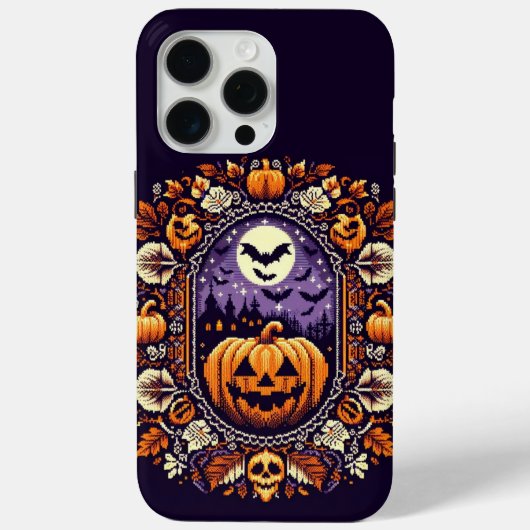 Classic Fair Isle Halloween/pompoen Case-Mate iPhone Case (Achterkant)