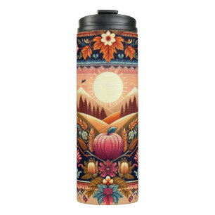 Classic Fair Isle Herfst/Herfst Thermosbeker