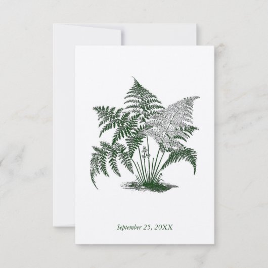 Classic Ferns RSVP Antwoord (Voorkant)