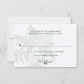 Classic Ferns RSVP Antwoord (Achterkant)