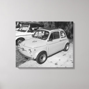 CLASSIC FIAT 500 CLASSIC CAR CANVAS AFDRUK