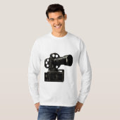 Classic Film Camera Silhouette T-Shirt (Devant entier)