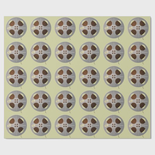 CLASSIC FILM REEL PATTERN ONTWERP CADEAUPAPIER (Vlak)